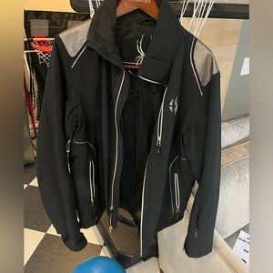 Spider Men’s coat size small black with silver good condition